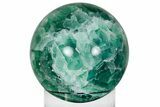 Polished Green Fluorite Sphere - Mexico #227221-1